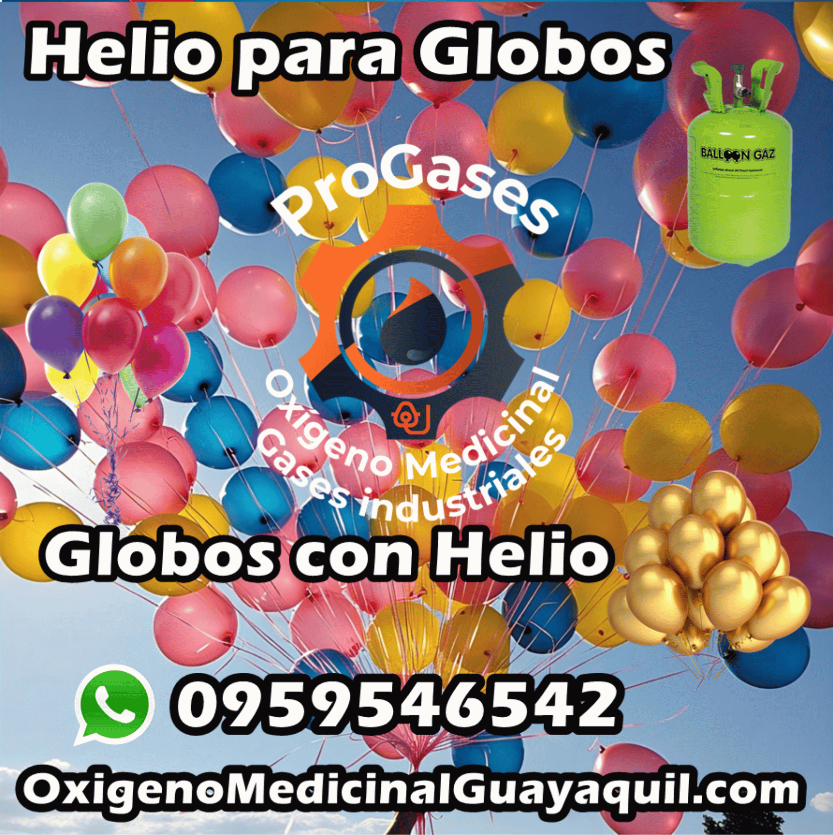 ProHelio Globos con Helio en Guayaquil Helio para Globos